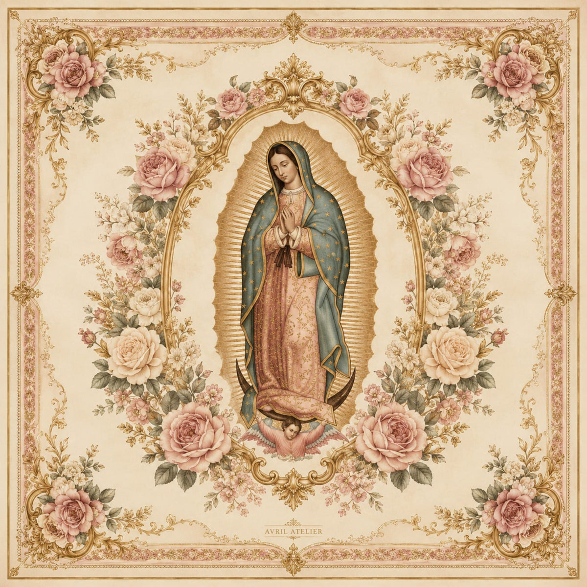 Dúo AVRIL - ROSAS DE FÉ · Pañoleta + Pochette